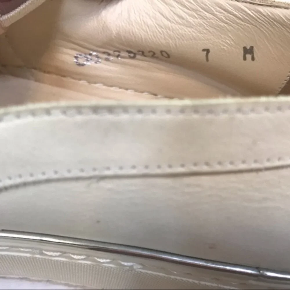 Stuart Weitzman Pearl Embellished Leather SlipOn Platform Sneakers Shoe Slides 7 - Picture 9 of 16
